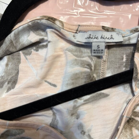 White Birch Pink Floral One-Shoulder Top – Size Small, NWT, Feminine & Flowy - Picture 5 of 5